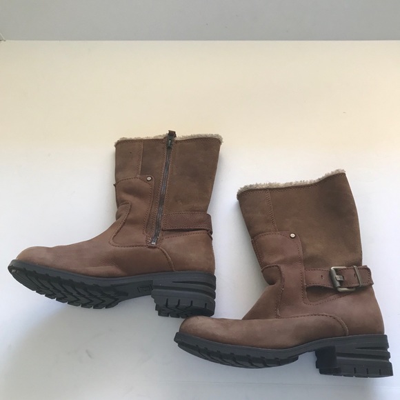 Caterpillar “CAT” Brown Suede Boots Sherpa Lined - Picture 2 of 15